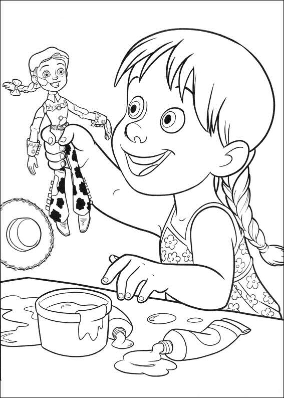 Plansa de colorat cu Toy Story 146 53
